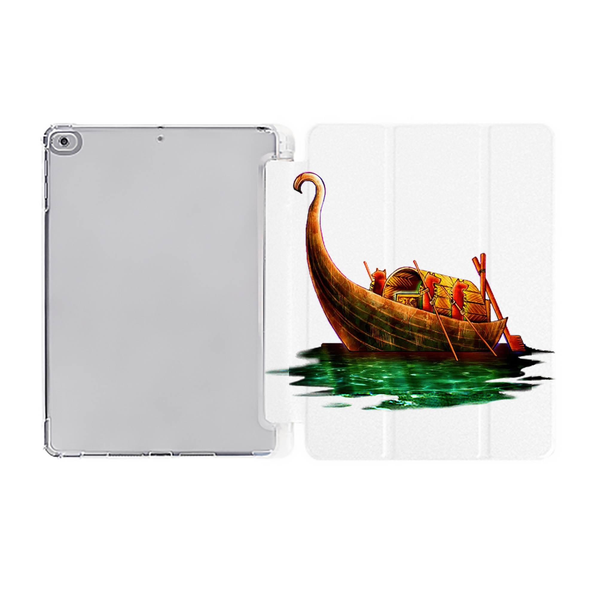 （画像用） 遊☆戯☆王 Yu-Gi-Oh! IPad ケース ペン収納付き 三つ折りスタンド PUレザー×シリコン 対応機種9.5/10.5/10.9インチ